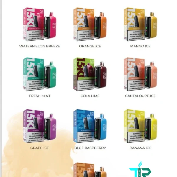 Pod Salt 15000 Puffs Disposable Vape 20mg In UAE