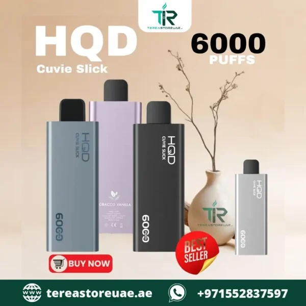 HQD Cuvie Slick 6000 Puffs Disposable Vape in Dubai