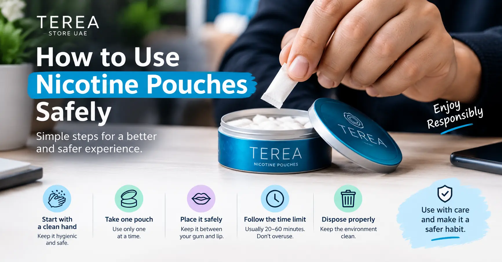 how to use nicotine pouches safely