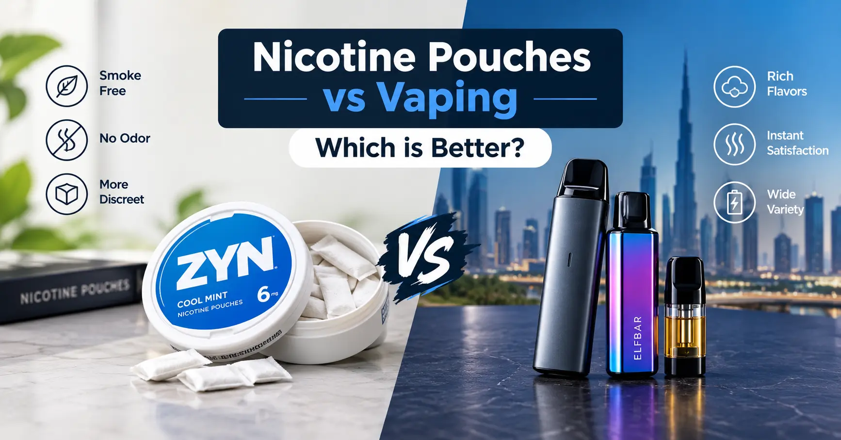 nicotine pouches vs vaping — which is better