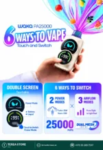 Waka PA25000 Puffs Disposable Vape 5% Nicotine - Ultimate Vaping in Dubai